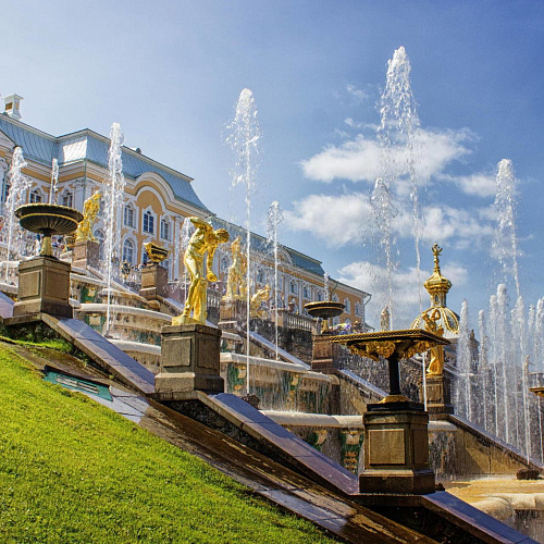 Петергоф - фонтаны нижнего парка